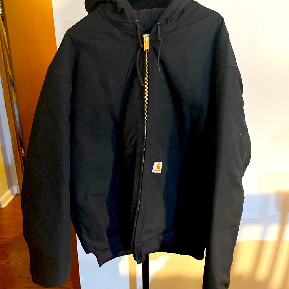 Mens Carhartt 125 Black coat